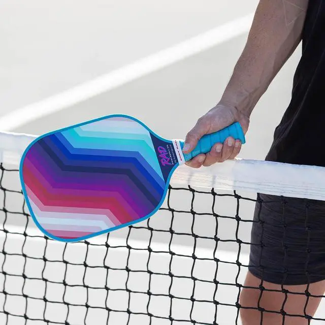 Alt view image 4 of 5 - RAD Pickleball Paddle USAPA Approved Pickleball Racket Fiberglass Surface with Spin Grit Tech Carbon Fiber Pickleball Paddle for Power & Control Indoor & Outdoor