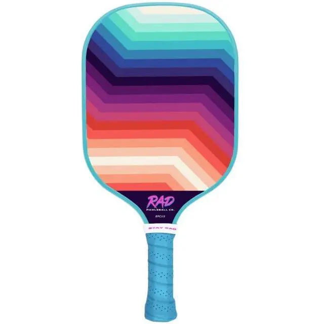 Alt view image 2 of 5 - RAD Pickleball Paddle USAPA Approved Pickleball Racket Fiberglass Surface with Spin Grit Tech Carbon Fiber Pickleball Paddle for Power & Control Indoor & Outdoor