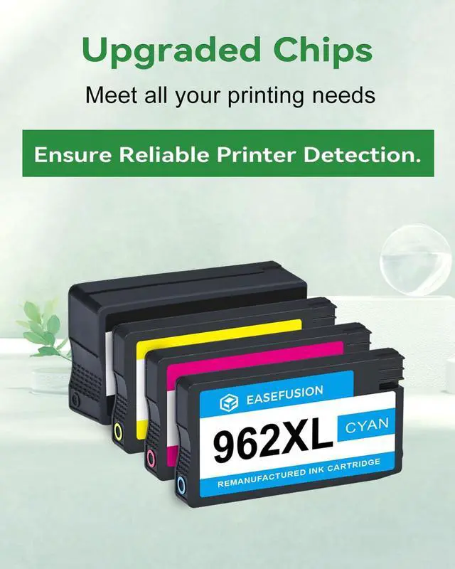 Alt view image 6 of 7 - 962XL Ink Cartridges Combo Pack Replacement for HP 962 HP 962XL Ink | Compatible with HP Officejet Pro 9015e 9018e 9025e 9012e 9015 9010 9012 9018 9020 9025 Printers for HP Ink 962XL (4 Pack)