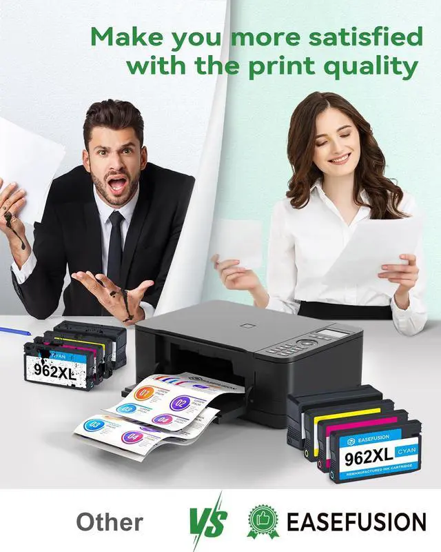 Alt view image 7 of 7 - 962XL Ink Cartridges Combo Pack Replacement for HP 962 HP 962XL Ink | Compatible with HP Officejet Pro 9015e 9018e 9025e 9012e 9015 9010 9012 9018 9020 9025 Printers for HP Ink 962XL (4 Pack)