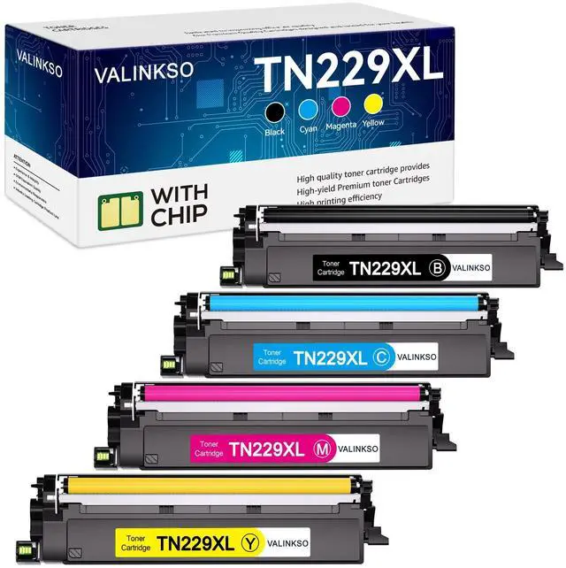 Main image of TN229XL Toner Cartridge Replacement for Brother TN229 TN229XL Toner Compatible with Brother MFC-L3780CDW HL-L3280CDW MFC-L3720CDW HL-L3220CDW HL-L3300CDW, High Yield 4-Pack (BK/C/M/Y)
