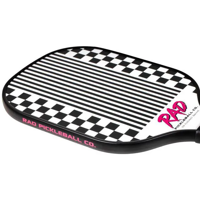 Alt view image 4 of 7 - RAD Pickleball Paddle USAPA Approved Pickleball Racket Fiberglass Surface with Spin Grit Tech Carbon Fiber Pickleball Paddle for Power & Control Indoor & Outdoor