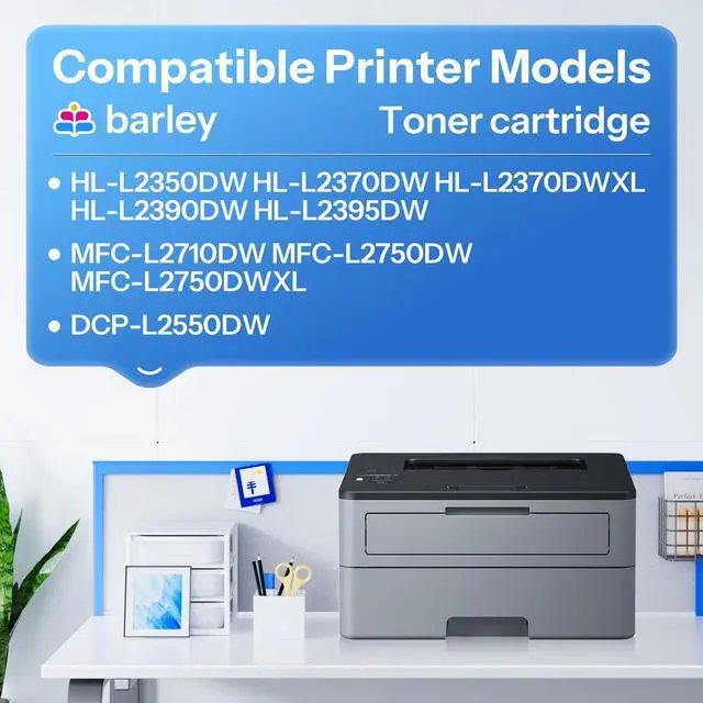 Alt view image 2 of 7 - TN760 TN-760 Toner Cartridge Compatible TN760 High Yield Black Toner Cartridge Replacement for Brother TN760 TN-760 MFC-L2710DW MFC-L2750DW DCP-L2550DW Toner Printer (2-Pack)
