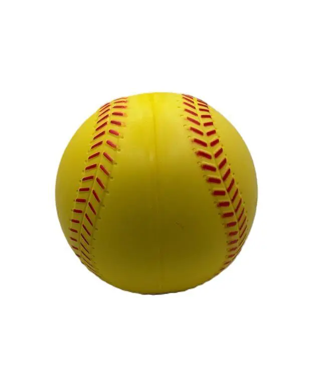 Alt view image 2 of 5 - Pitching Machine Batting Practice Balls - Baseball & Softball Sized w/Raised Seams & Exact Baseball/Softball Look & Feel. Sting Free Batting Machine Balls