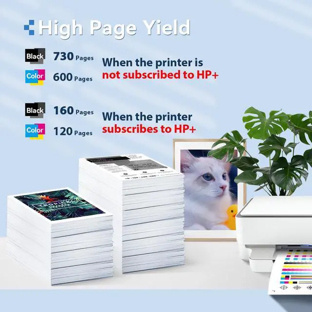 Alt view image 3 of 6 - 68e 68 68XL Ink Cartridges Black Color Combo Pack Compatible for HP 68 Ink Cartridges Black Color Combo Pack for HP Ink 68 Fit for Envy 6155e 6555e 6100e 6165e 6500e 6152e 6552e 6558e Printer (2 Pack)