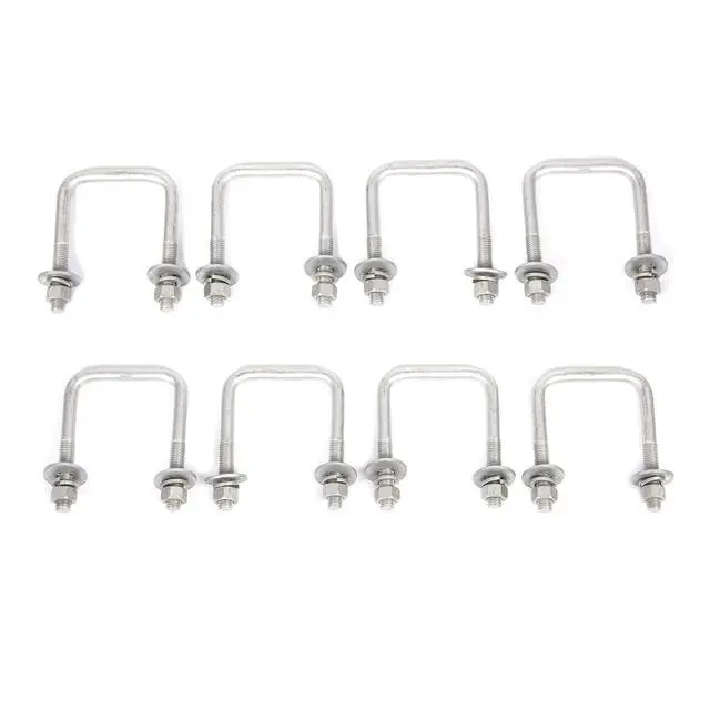 Alt view image 5 of 7 - Boat Trailers Galvanized Swivel Brackets Mounted Top Bunk Bolster Boards Sets