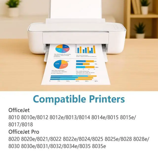 Alt view image 2 of 7 - 910XL Ink Cartridges Black Replacement for HP 910 XL Compatible for HP910 HP910XL to use with OfficeJet Pro 8020 8025 8028 8030 8035 8010 8015 8018 8022 Printers with V15.4.1 Chip (Black, 2 Packs)