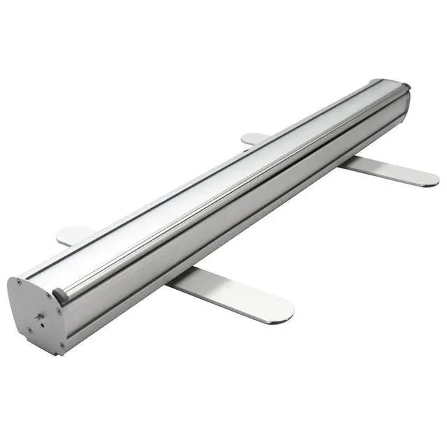 Alt view image 6 of 7 - Custom Retractable Banner with Aluminum Frame - Portable, Durable & Easy Setup - For Events, Promotion & Advertising (Silver Stand, 33"x81")