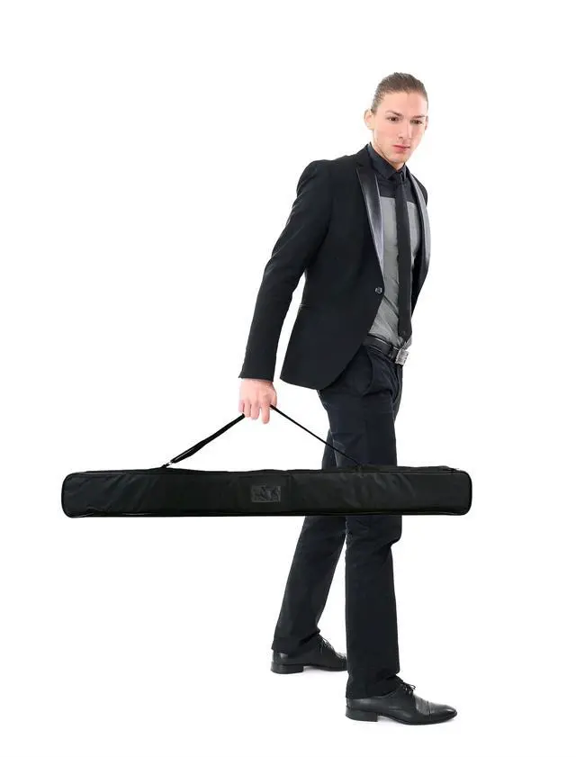 Alt view image 5 of 7 - Custom Retractable Banner with Aluminum Frame - Portable, Durable & Easy Setup - For Events, Promotion & Advertising (Silver Stand, 33"x81")