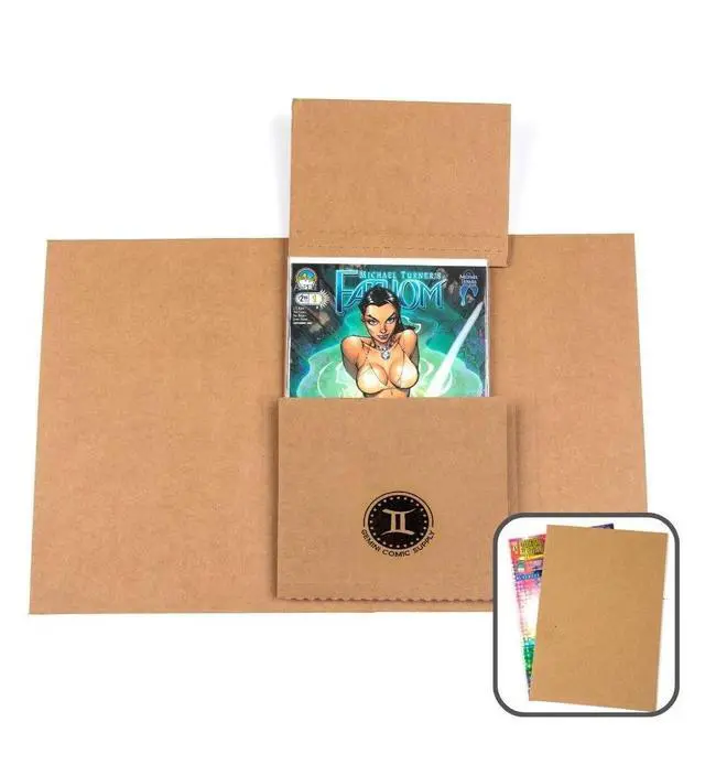 Main image of Gemini Comic Book Mailers with Filler Pads | Pack of 25 mailers + 50 filler pads | Ultimate Protection for Shipping Comics | Stay Flat, Crush Proof, and Do Not Bend | Original Gemini Mailers