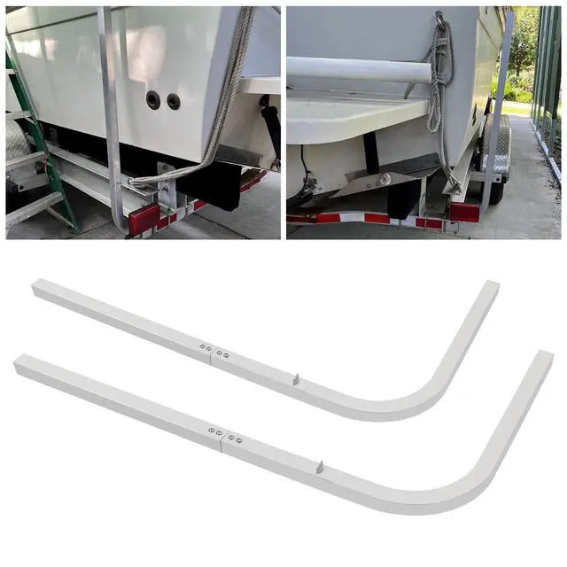 Alt view image 2 of 7 - 46" Boat Trailer Square Guide On Poles Aluminum Rustproof 1 1/2" Tubing Square for Ski Boats, Fishing Boats, Sailboat Trailers