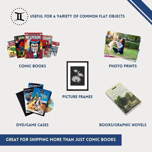 Alt view image 3 of 6 - Gemini Comic Book Mailers with Filler Pads | Pack of 25 mailers + 50 filler pads | Ultimate Protection for Shipping Comics | Stay Flat, Crush Proof, and Do Not Bend | Original Gemini Mailers