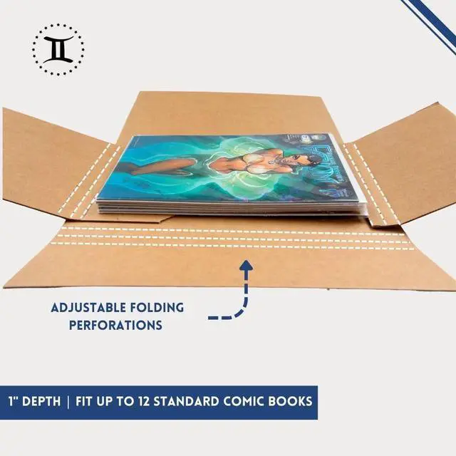 Alt view image 4 of 6 - Gemini Comic Book Mailers with Filler Pads | Pack of 25 mailers + 50 filler pads | Ultimate Protection for Shipping Comics | Stay Flat, Crush Proof, and Do Not Bend | Original Gemini Mailers