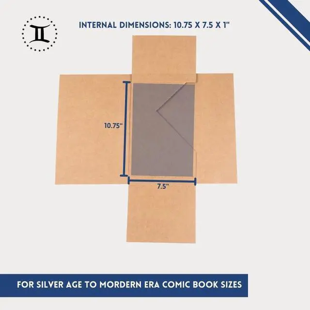 Alt view image 5 of 6 - Gemini Comic Book Mailers with Filler Pads | Pack of 25 mailers + 50 filler pads | Ultimate Protection for Shipping Comics | Stay Flat, Crush Proof, and Do Not Bend | Original Gemini Mailers