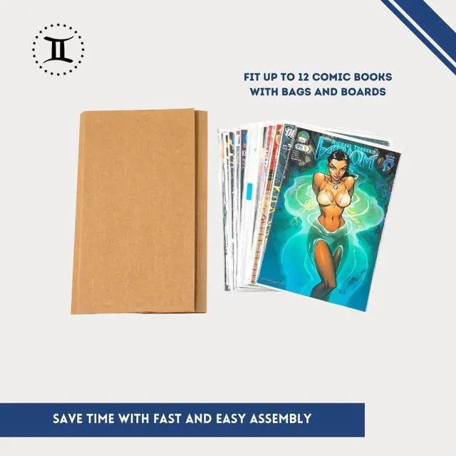 Alt view image 6 of 6 - Gemini Comic Book Mailers with Filler Pads | Pack of 25 mailers + 50 filler pads | Ultimate Protection for Shipping Comics | Stay Flat, Crush Proof, and Do Not Bend | Original Gemini Mailers