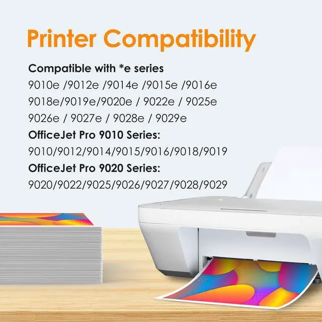 Alt view image 2 of 6 - 962XL Ink Cartridges Combo Pack Replacement for HP 962 Ink Cartridges HP962XL/962 (4 Pack) Work for HP Officejet Pro 9012e 9015e 9018e 9025e 9010 9012 9015 9018 9020 9025 Printer Ink