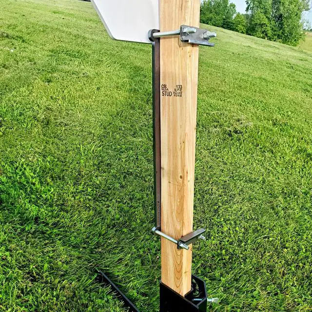 Alt view image 7 of 7 - 2x4 Protector Plate - AR500 Steel Bash Plate for Target Stand - Durable and Easy-Install Shooting Range Shield Protective Shooting Plate