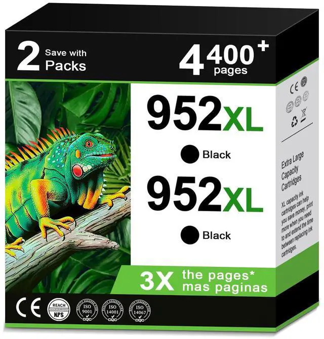 Main image of 952XL Ink Cartridges Black Color Combo Pack for HP 952 XL Compatible for HP952 with OfficeJet pro 8710 8720 7740 8725 8210 8715 8702 8740 7720 8730 8216 8700 Printer Black Cyan Magenta Yellow 4 Pack