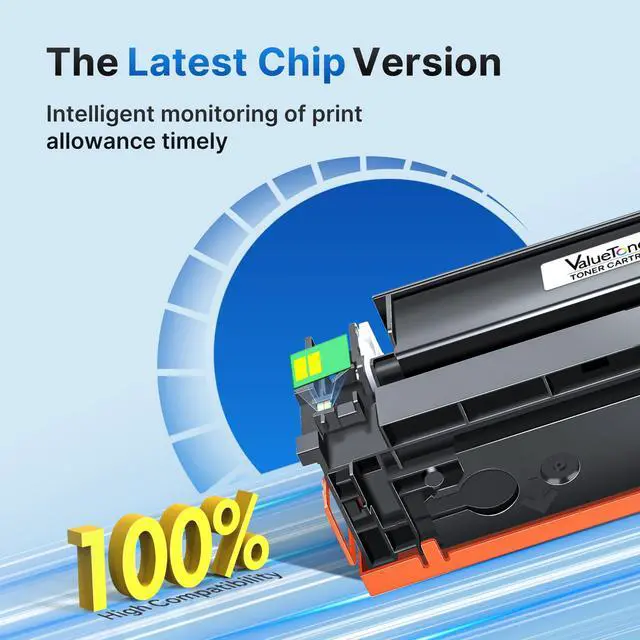 Alt view image 7 of 7 - 206A Toner Cartridge 4 Pack Replacement for HP 206A 206X M283fdw M283cdw | Compatible for HP Color LaserJet Pro MFP M283fdw M283cdw M255dw M282 M283 M255 | W2110A (Black, Cyan, Yellow, Magenta)