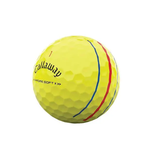 Alt view image 2 of 2 - Golf Chrome Soft X Golf Balls (Triple Track (Yellow)