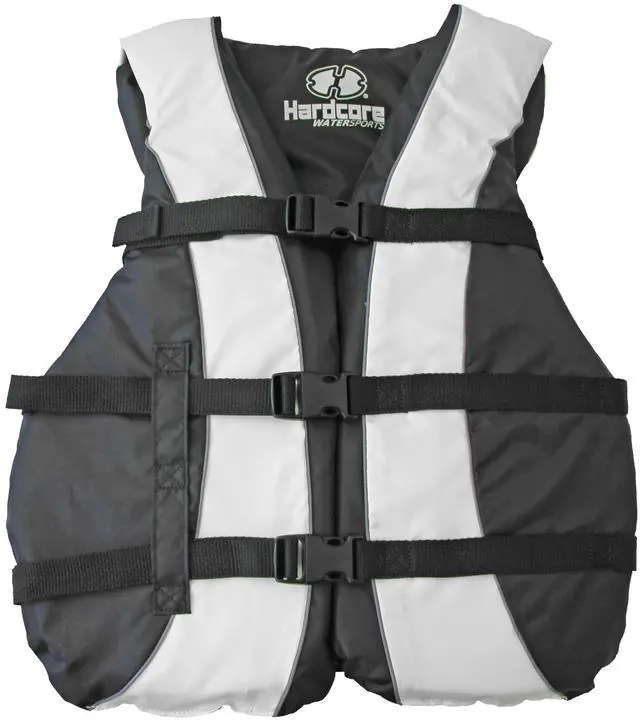 Alt view image 7 of 7 - Hardcore Life Jacket 2 Pack Paddle Vest for Adults; Coast Guard Approved Type III PFD Life Vest Flotation Device; Jet ski, Wakeboard, Kayak; Ideal Extra Pontoon Boat Life Jacket