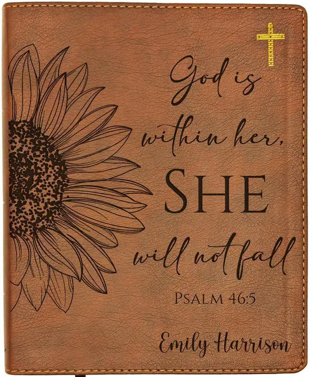 Main image of Personalized NIV Journaling Bible | New International Version | Custom Engraved Name | Easy-to-read Study Bible | Christian Gift for Men, Women, and Kids