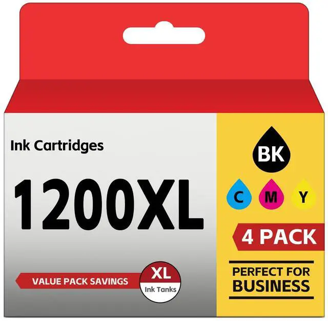 Main image of PGI-1200 XL Ink Cartridges MB2720 MB2120 Ink Compatible for Canon Maxify 1200 Ink Cartridges, Compatible with Maxify MB2720 MB2020 MB2120 MB2320 MB2050 MB2350 Printer (Black/Cyan/Magenta/Yellow)4 Pack