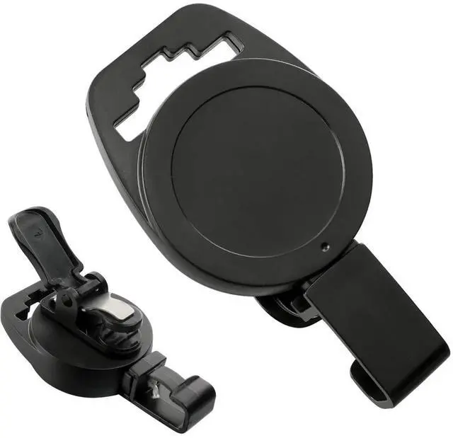 Main image of Bulk 25 Pack - MRI Safe Badge Reels - Retractable Badge Holder Clips - Made of Plastic & Non-Ferrous Metal - I'd Reels Extending Lanyards for Nurse & MRI Tech Name Tag Badges by (Black)