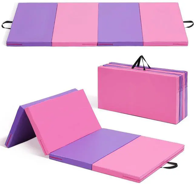 Main image of Gymnastics Mat 6'x3'x2''/4'x8'x2'' Exercise Mat Gym Mat for Home Aerobics Workout Foldable Tumbling Mat Children Gifts