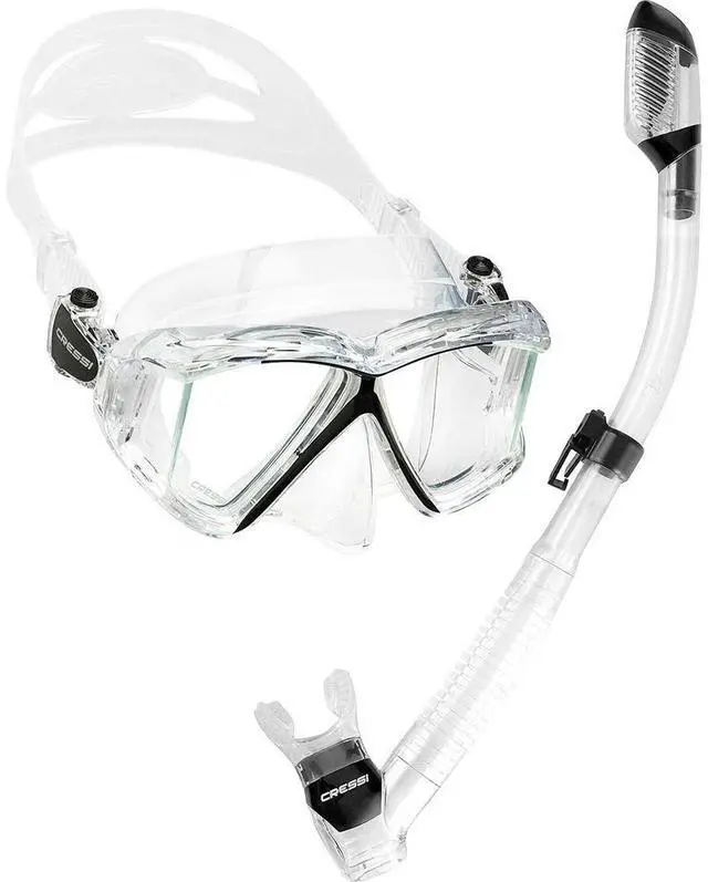 Main image of Panoramic Wide View Mask & Dry Snorkel Kit for Snorkeling, Scuba Diving - Pano 4 & Supernova Dry: Designed in Italy