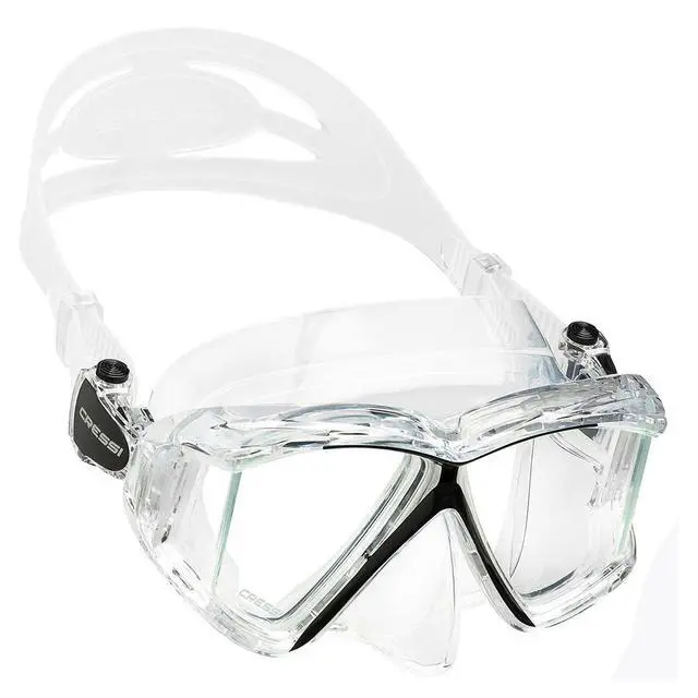 Alt view image 2 of 4 - Panoramic Wide View Mask & Dry Snorkel Kit for Snorkeling, Scuba Diving - Pano 4 & Supernova Dry: Designed in Italy