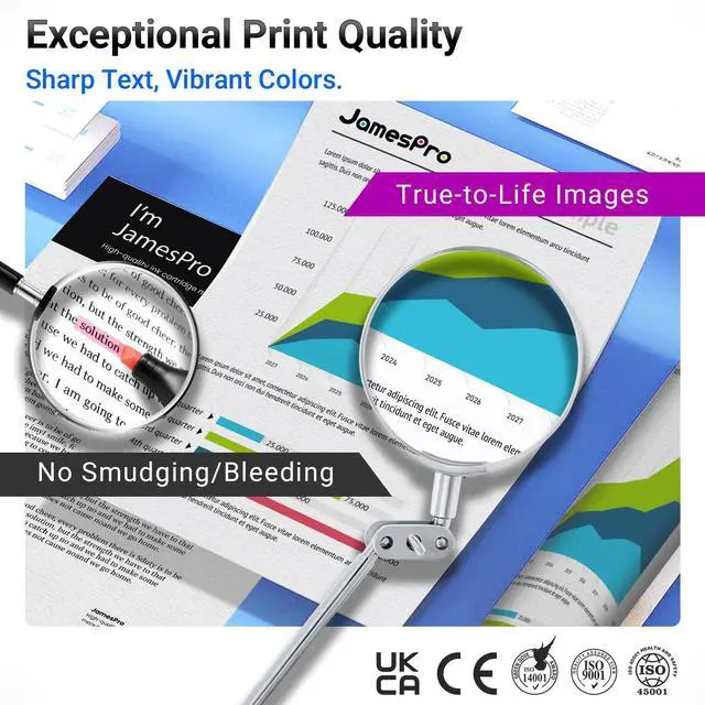Alt view image 5 of 6 - Upgraaded Chip 962XL Ink Cartridges Combo Pack Replacement for HP 962 Ink Cartridges Compatible with HP OfficeJet 9015e 9010 9015 9025e 9018e 9020 9025 9018 Printer (Black Cyan Magenta Yellow, 4-Pack)