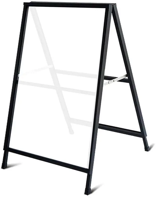 Main image of A Frame Sign Sandwich Board 24x36 Inch, Portable Frame No Assembly Required, Ready to Use, Heavy Duty Slide-in Folding Frames Outdoor Sign Holder for Businesses (Only frame)