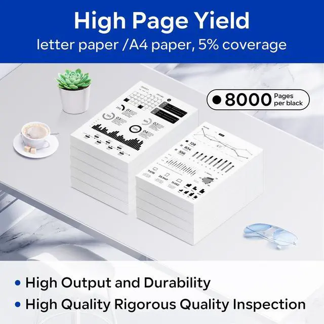 Alt view image 3 of 5 - TN850 High Yield Black Toner Cartridge Replacement for Brother TN850 TN-850 HL-L6200DW MFC-L5850DW MFC-L5900DW HL-L5100DN Printer Toner (2 Pack)