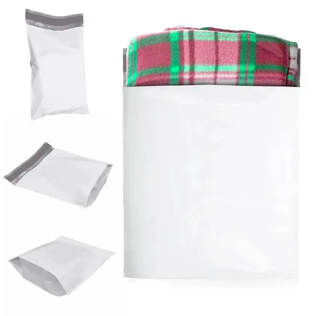 Alt view image 4 of 6 - PSBM 100 PCS 26 x 28 Inch White Expansion Poly Mailer, Self Seal Expandable Gusseted Shipping Envelope, Ideal for Packing and Shipping Cloths, Documents, Books, Gifts, Jewelry and More