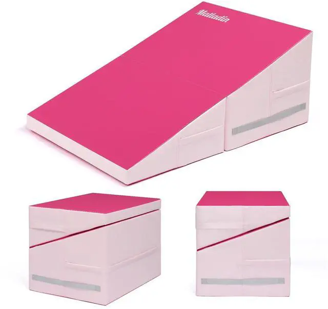 Main image of Incline Gymnastics Wedge Mat, Folding Gymnastics Mat for Kids Girls Home Training Exercise