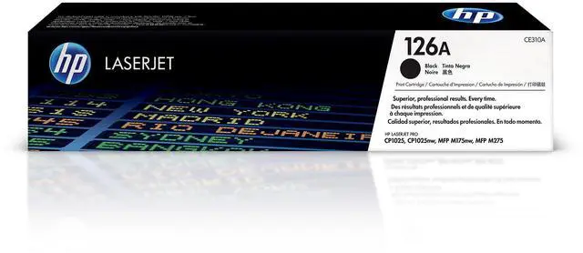 Main image of 126A Black Toner Cartridge | Works with LaserJet Pro 100 Color MFP M175 Series, LaserJet Pro CP1025 Series, TopShot LaserJet Pro M275 MFP Series | CE310A