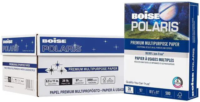 Main image of Premium Multipurpose Copy Paper | 8.5" x 11" Letter | 97 Bright White, 28 lb. | 6 Ream Carton (3,000 Sheets)