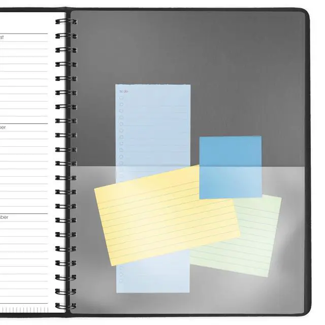Alt view image 5 of 7 - 2026 Appointment Book Planner, Daily, 8-1/2" x 11", Large, Eight Person Group, Two-Volume Set, Black (702120526)