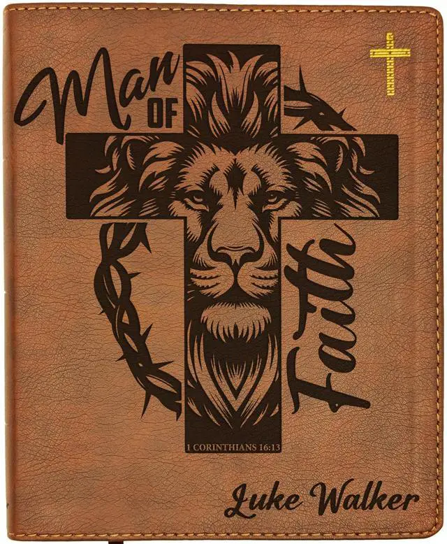 Main image of Personalized NIV Bible, Custom Holy Bible, New International Version, Man of Faith (Man of Faith Personalized)