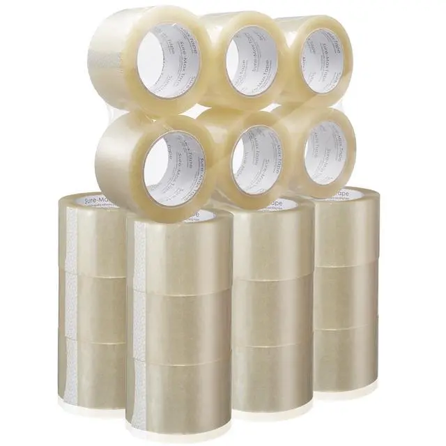 Alt view image 2 of 7 - 24 Rolls Extra-Wide Shipping & Packing Tape (3" x 110 yard/330' Each) - Moving & Adhesive Carton Sealing - 2.0mil Clear