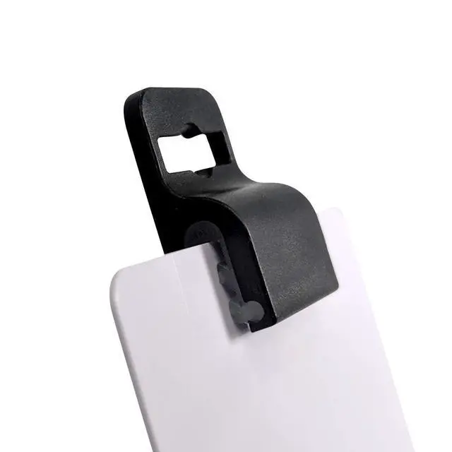 Alt view image 4 of 6 - Bulk 100 Pack - Black Gripper Card Holder Clamps for Standard Thickness ID Badge, Smart Card, CAC, Chip or Swipe Card, Secure and Strong Hold by
