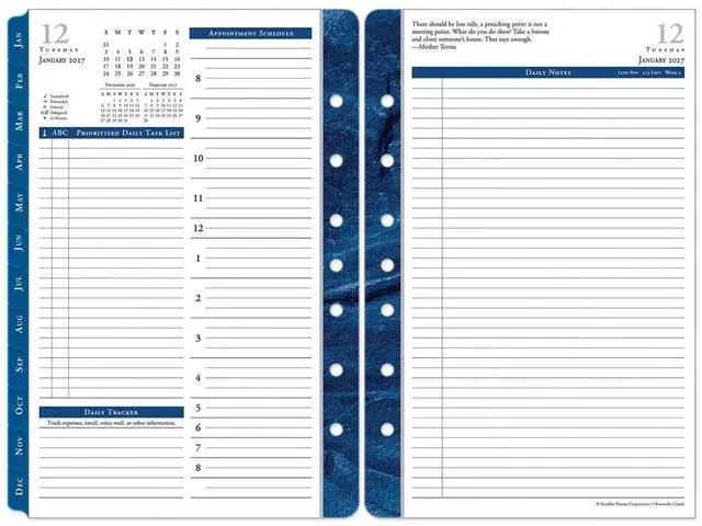 Main image of FranklinCovey - Monticello Two Page Per Day Ring-Bound Planner (Classic, Jan 2027 - Dec 2027)