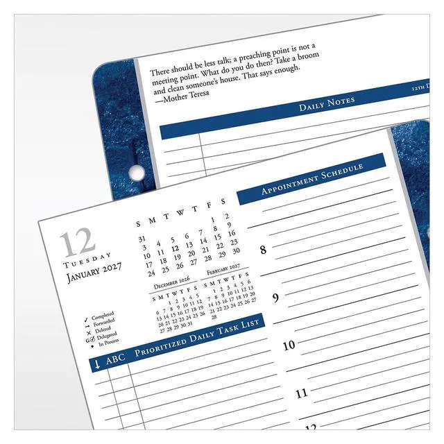 Alt view image 5 of 7 - FranklinCovey - Monticello Two Page Per Day Ring-Bound Planner (Classic, Jan 2027 - Dec 2027)