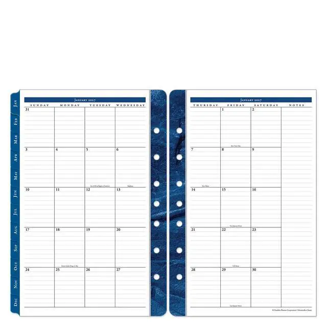 Alt view image 7 of 7 - FranklinCovey - Monticello Two Page Per Day Ring-Bound Planner (Classic, Jan 2027 - Dec 2027)