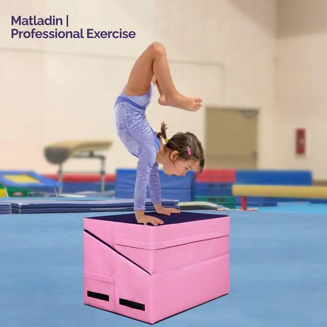 Alt view image 5 of 7 - Incline Gymnastics Wedge Mat, Folding Gymnastics Mat for Kids Girls Home Training Exercise