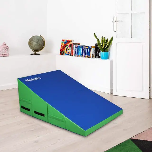 Alt view image 4 of 4 - Incline Gymnastics Wedge Mat, Folding Gymnastics Mat for Kids Girls Home Training Exercise