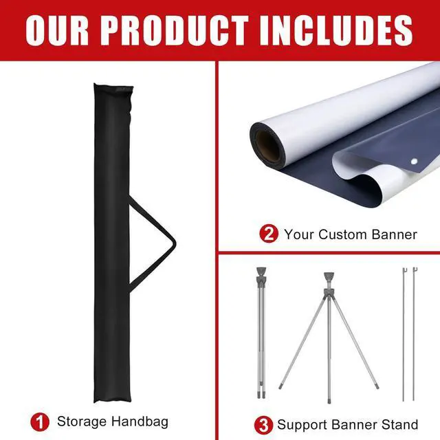 Alt view image 4 of 7 - Custom X Banner Stand 32"x71",Portable Retractable Banner with Travel Bag for Advertising,Party,Graduation, Celebration,Exhibition,Outdoor & Indoor Display (Only Stand 2Pack)