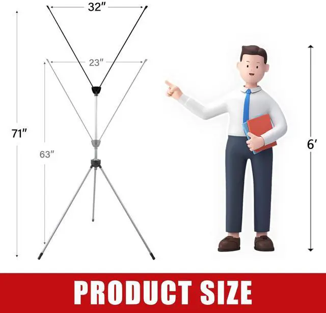 Alt view image 7 of 7 - Custom X Banner Stand 32"x71",Portable Retractable Banner with Travel Bag for Advertising,Party,Graduation, Celebration,Exhibition,Outdoor & Indoor Display (Only Stand 2Pack)