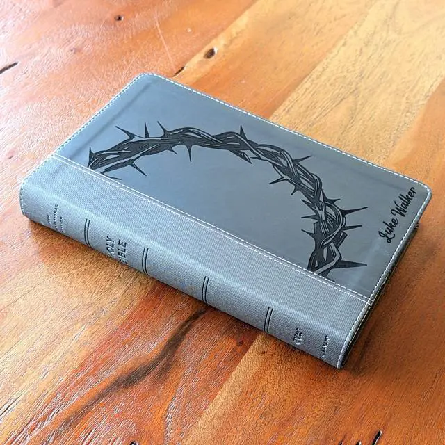 Alt view image 4 of 7 - Personalized NIV Personal Bible with Crown of Thorns | Large Print (Black)